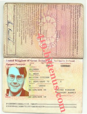 British passport       micheal west